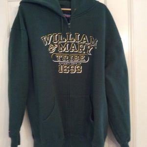 William and Mary Tribe zip up hoodie